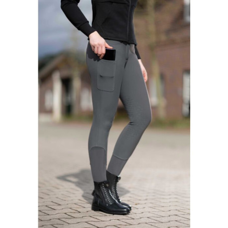Reithose WINTER -Rosewood- Silikon-Kniebesatz