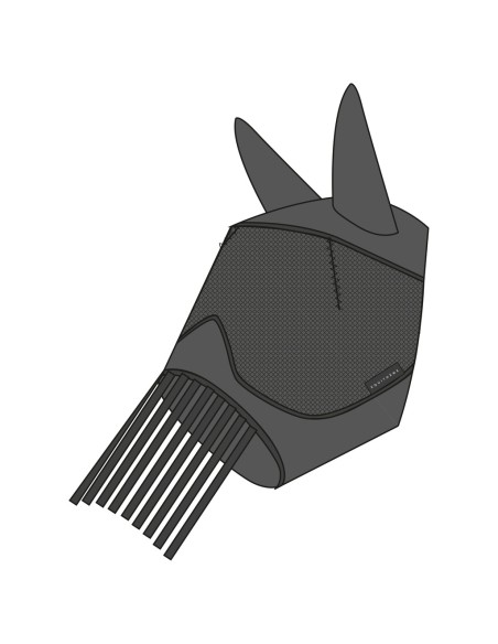 Masque anti-mouches anti-UV EQUITHÈME - Franges