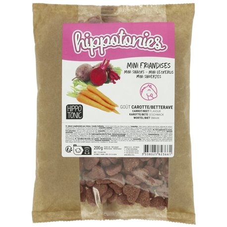 Mini friandises HIPPOTONIC - Hippotonies, goût carotte/betterave 200G