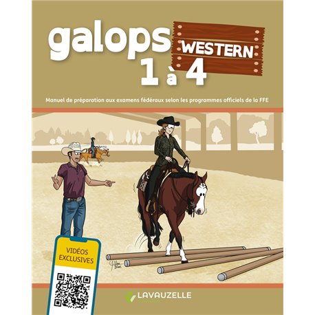 GaloPONEY Western 1 à 4 avec Vidéos Editions LAVAUZELLE