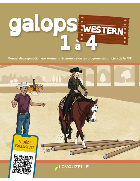 GaloPONEY Western 1 à 4 avec Vidéos Editions LAVAUZELLE