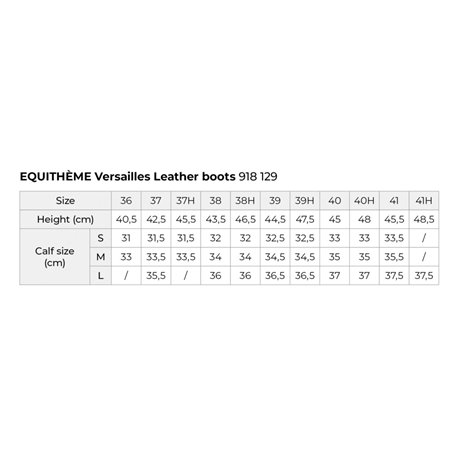 Bottes cuir EQUITHEME - Versailles