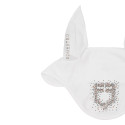 Fliegenhaube Equestro mit Strass-Logo