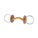 Filet anneau beris, barre en cuir, passage de langue Konnex fin, anneau 7,5 cm