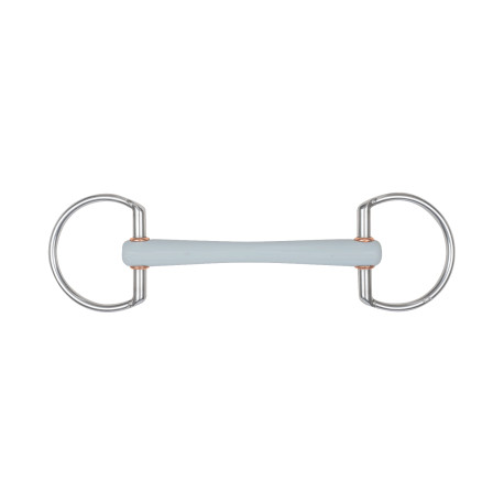 Beris Mors de filet à olives avec barre de confort fine et anneau de 6 cm