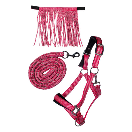 Set de licol -Lilly- mousqueton & franges détacha