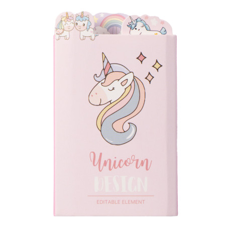 Carnet de notes mini - Licorne