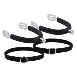 Éperons enfant IRH Basic 15 mm avec revêtement silicone