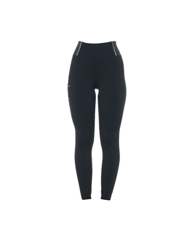 LEGGINGS S SLIM FIT STRASS SCHW.