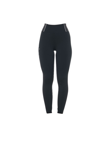 LEGGINGS S SLIM FIT STRASS SCHW.