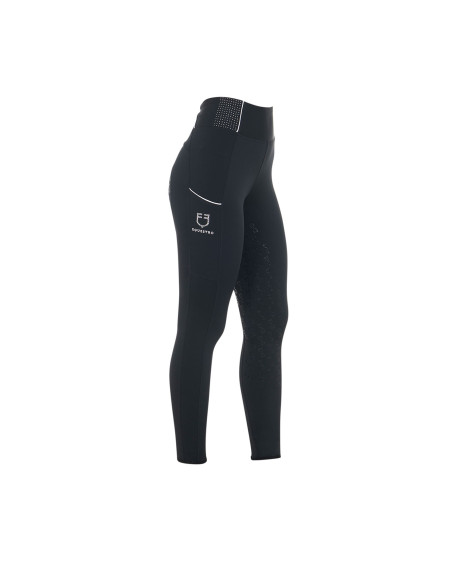 LEGGINGS S SLIM FIT STRASS SCHW.