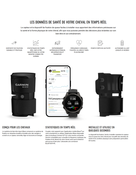 GARMIN Blaze™ Système de bien-être équin