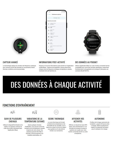 GARMIN Blaze™ Système de bien-être équin