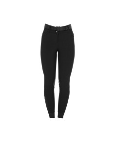 Equestro Damenhose mit hoher Taille und Strass-Logo 2