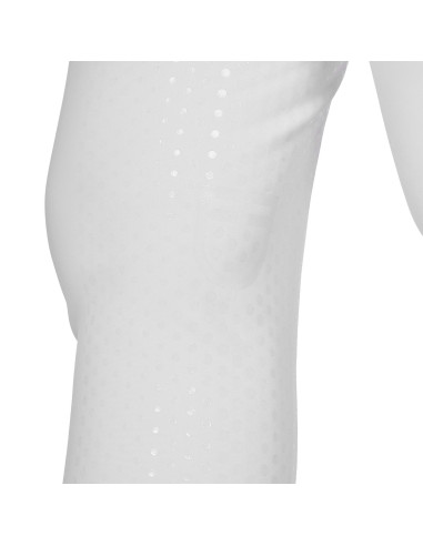 EQUESTRO Damenreithose mit hohem Bund, Strass-Logo und Full-Grip