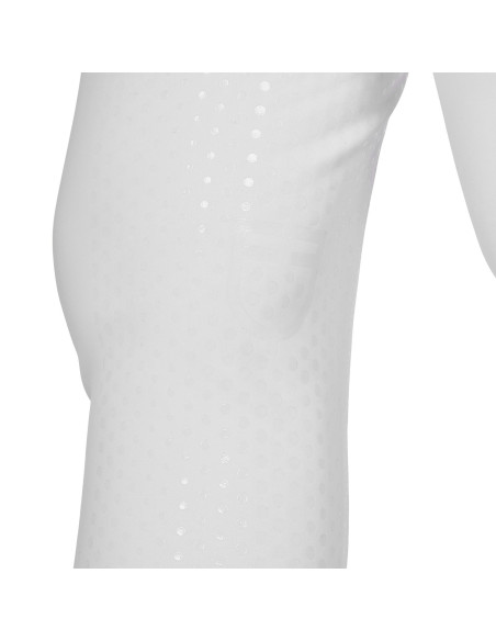 EQUESTRO Damenreithose mit hohem Bund, Strass-Logo und Full-Grip