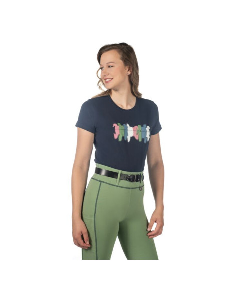 T.-SHIRT XS D.BLAU MIRROR