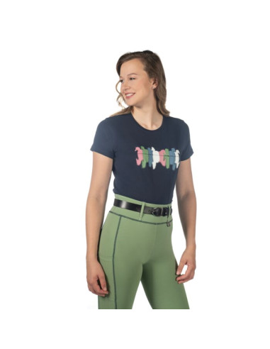 T.-SHIRT XS D.BLAU MIRROR