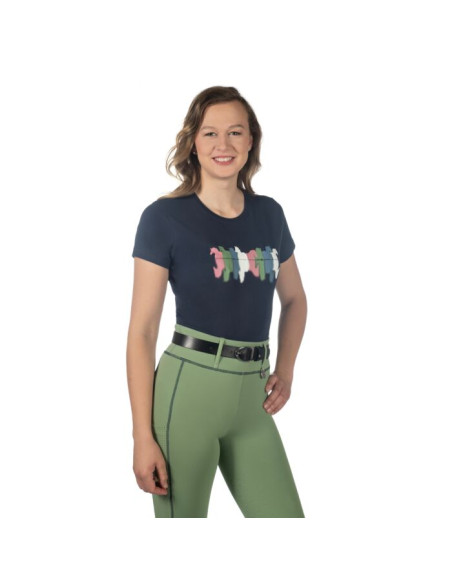 T.-SHIRT XS D.BLAU MIRROR