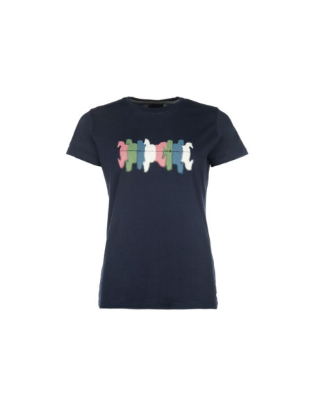 T.-SHIRT XS D.BLAU MIRROR