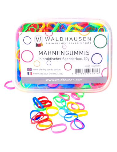 Élastiques extra larges à natter, multicolore