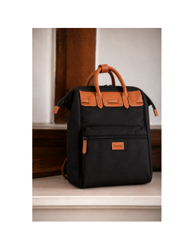 Rucksack PENELOPE „PL Backy“ Schwarz & Cognac
