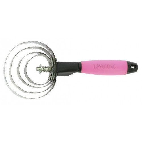HIPPOTONIC "Gel" runder Metallstriegel 2