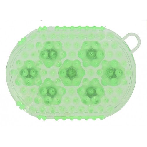 2 in 1 Putzhandschuh Striegel und Massage 2