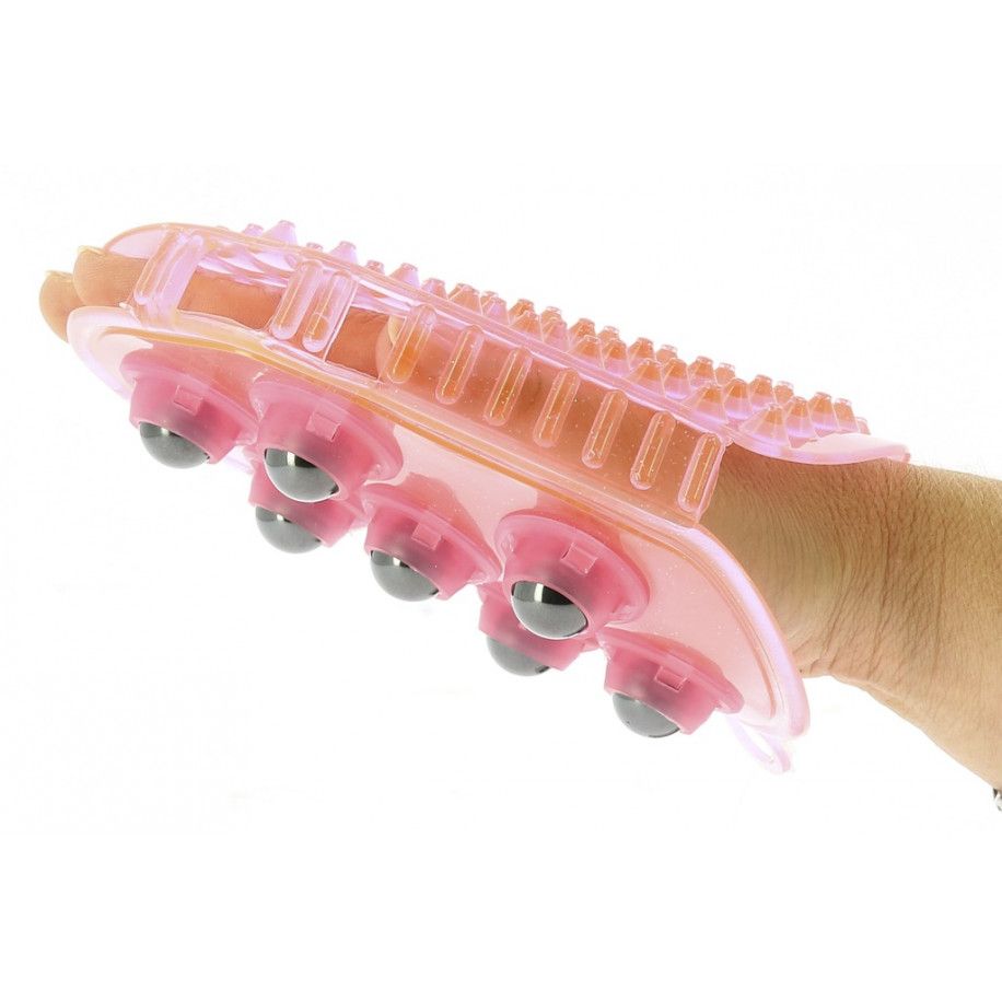 2 in 1 Putzhandschuh Striegel und Massage