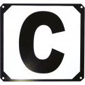 Set de 12 lettres de manège support métallique