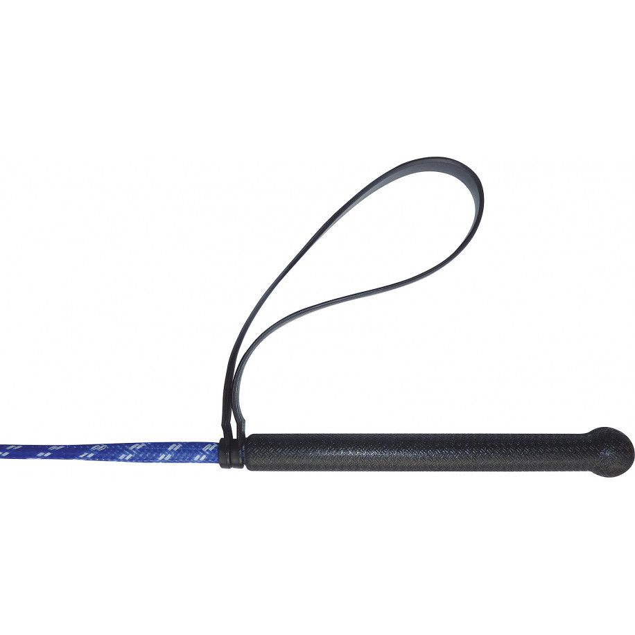 WHIP & GO Fiberglas Reitgerte Nylongeflecht